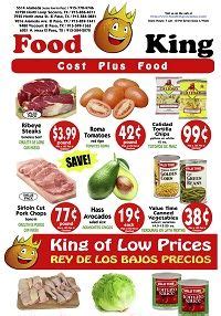 Food King. 1480 George Dieter Dr El Paso TX 79936. Claim this business Share. More. Directions Advertisement. Find Related Places. Grocery Stores. See a problem? Let us know. You might also like. Grocery Stores ... El Paso, TX for a convenient and friendly pharmacy experience!